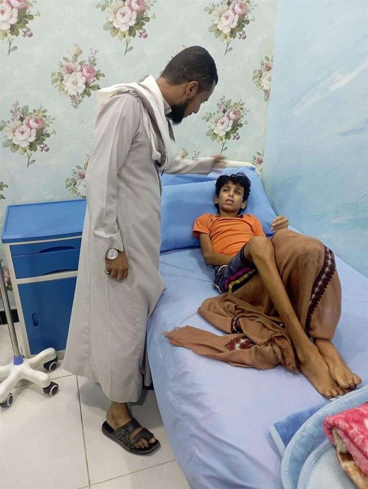 نقل طفل كريتر المصاب بمرض السرطان إلى مستشفى شمس الدولي