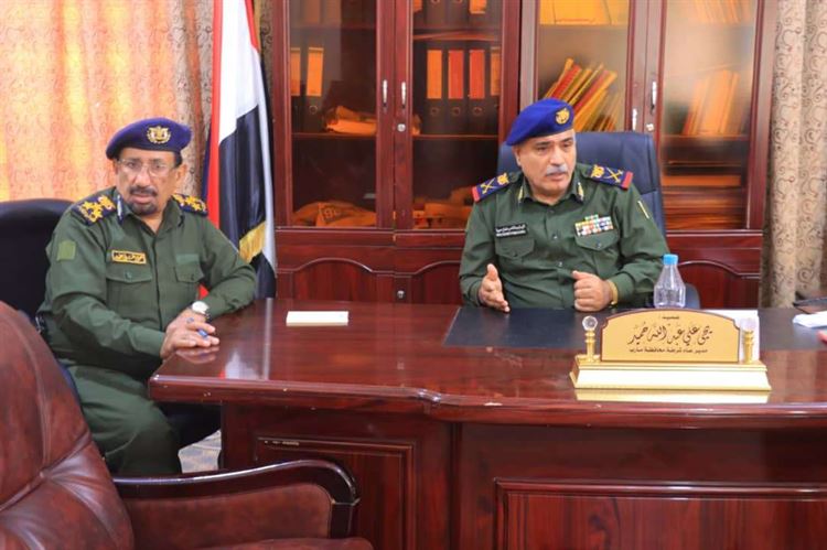 مدير عام شرطة مأرب العميد حُميد يستقبل اللواء عبدالناصر صبيرة الوكيل المساعد بوزارة الداخلية