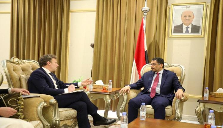 بن مبارك يبحث مع نائب وزير الخارجية الهولندي تطورات الاوضاع في اليمن والمنطقة