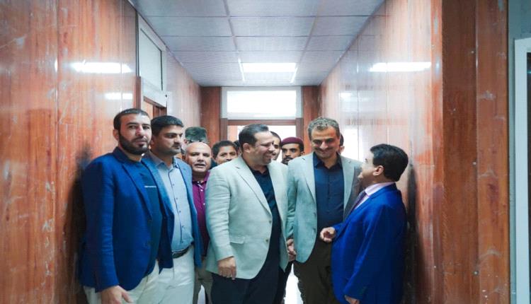 زيارة تفقديه لمشروع التوسعة الجديدة لمبنى ديوان وزارة النفط والمعادن المُنفذ من قبل المؤسسة الاقتصادية اليمنية