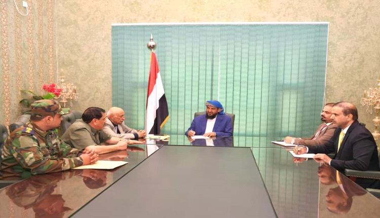 المحرّمي يجتمع بمدير أمن العاصمة عدن ورئيس مصلحة السجون بالجمهورية
