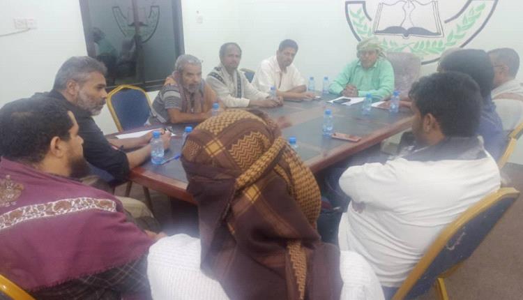 تنفيذية مؤتمر حضرموت الجامع بالديس الشرقية تعقد اجتماعًا لها