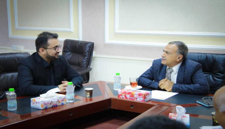 رئيس الهيئة الوطنية للإعلام يبحث مع رئيس جامعة عدن سبل التنسيق والشراكة