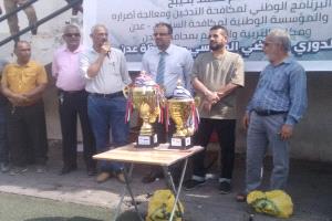 منتخب خورمكسر يحقق بطولة الدوري الرياضي المدرسي في عدن
