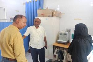 مدير عام زنجبار "الشدادي" يزور الوحدة الصحية عمودية ويشيد بالخدمات الطبية التي تقدمها للمواطنين. 