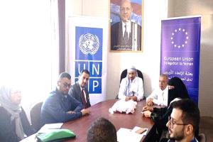 تعز.. "عبدالاله" يناقش مع ممثلي برنامج (UNDP) المشاريع المزمع تنفيذها خلال العام الحالي