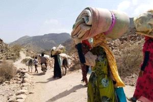 الهجرة الدولية: نزوح أكثر من 7 آلاف شخص نتيجة تهديدات الحوثي 
