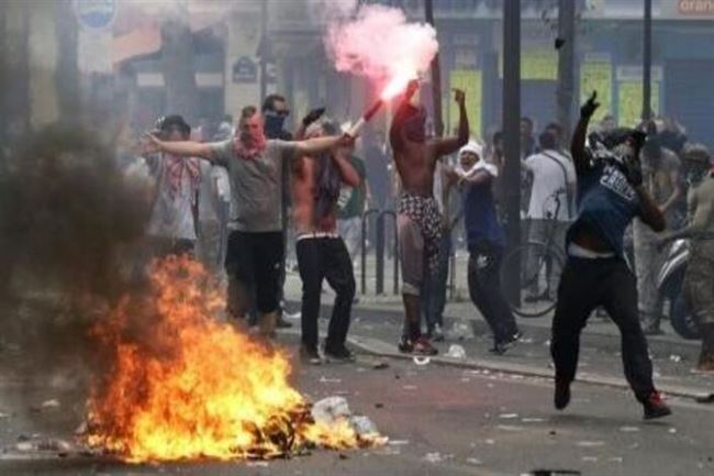 اشتباكات في باريس بين الشرطة ومحتجين مؤيدين للفلسطينيين