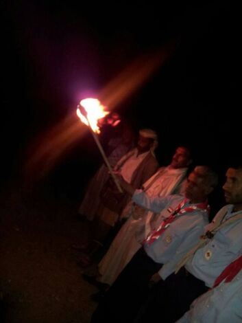 كشافة ذمار تحتفل بإيقاد الشعلة السبتمبرية في مدينة الشهيد ذعفان الرياضية