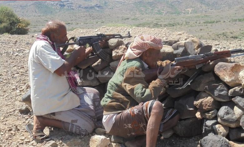 " عدن الغد " اول وسيلة اعلامية تزورها ...   حبيل حنش الحدودية المنطقة التي سيطر عليها الحوثي بإعلامه كذبا