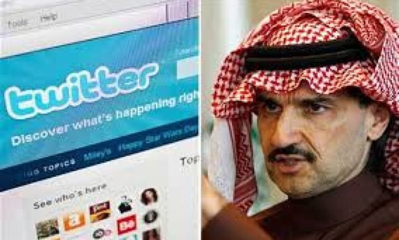 الوليد بن طلال يملك في تويتر أكثر من مؤسسه