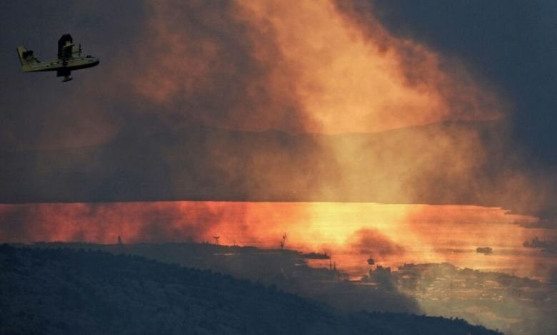 استمرار حرائق الغابات في جنوب اوروبا