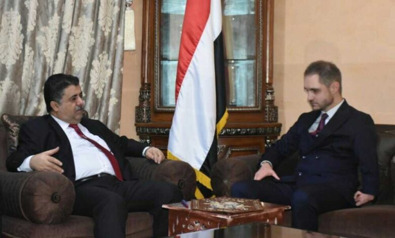 رئيس الائتلاف الوطني الجنوبي يبحث مع نائب السفير الألماني جملة من القضايا على الساحة اليمنية