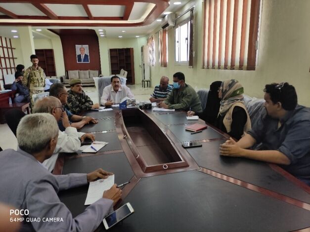قيادة مركز اليمن تلتقي قيادة إدارة الامن في عدن وتبحث تنفيذ مشروع داعم للسلام والامن المحلي