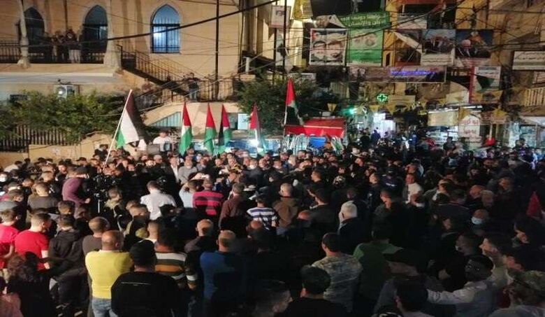 احتفالات في فلسطين عقب إعلان الكيان الصهيوني هدنة لوقف الحرب