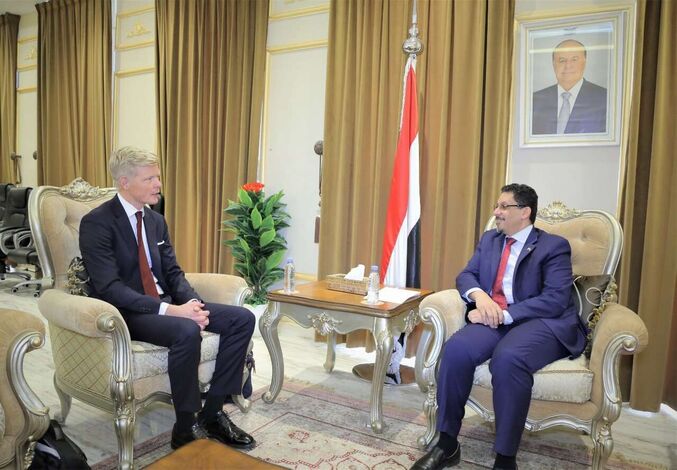 وزير الخارجية يلتقي المبعوث الأممي إلى اليمن