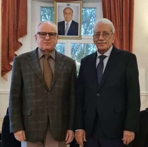 السفير الشعيبي يلتقي السفير الجزائري لدى المانيا