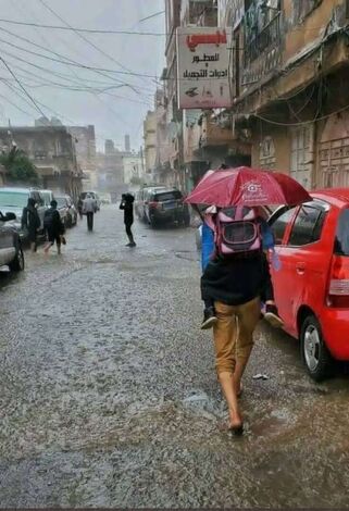 امطار غزيرة في صنعاء