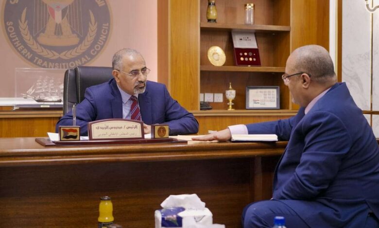 الزُبيدي يطّلع من وزير التخطيط على خارطة المشاريع الممولة خارجيًا