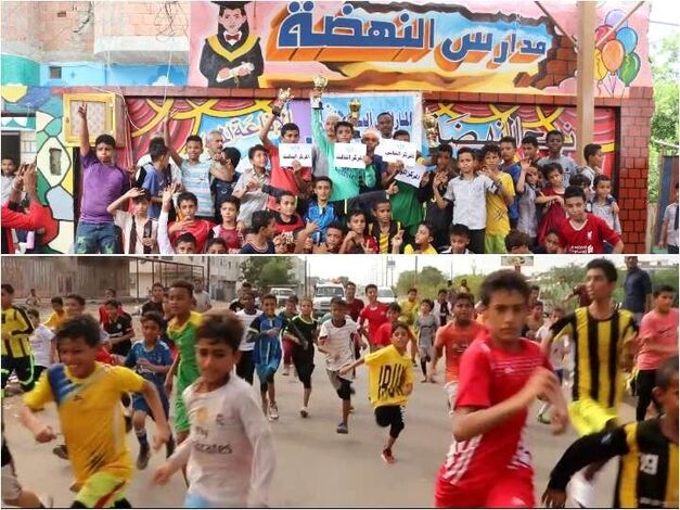 180 مشاركا بينهما مصريان في ماراثون مدارس النهضة الأهلية النموذجية بجعار