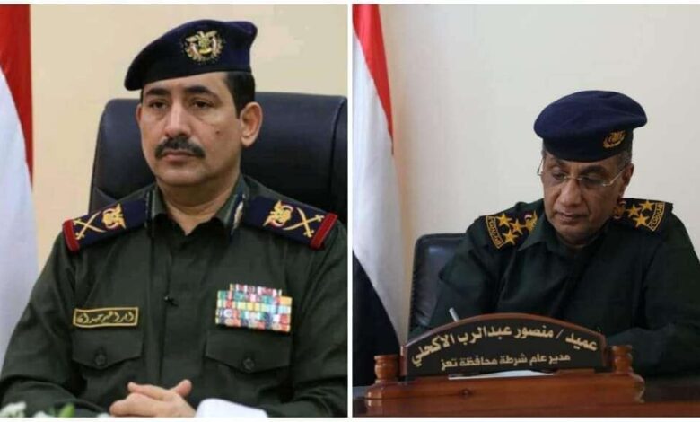 وزير الداخلية يعبر عن تقديره للجهود المتميزة لأجهزة الأمن والشرطة في تعز