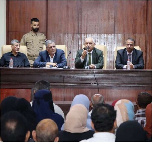 الوزيران الوالي والزعوري في زيارة لمحكمة استئناف العاصمة عدن.