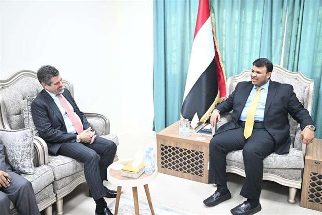 عضو مجلس القيادة الرئاسي د. العليمي يستقبل السفير الأمريكي لدى اليمن