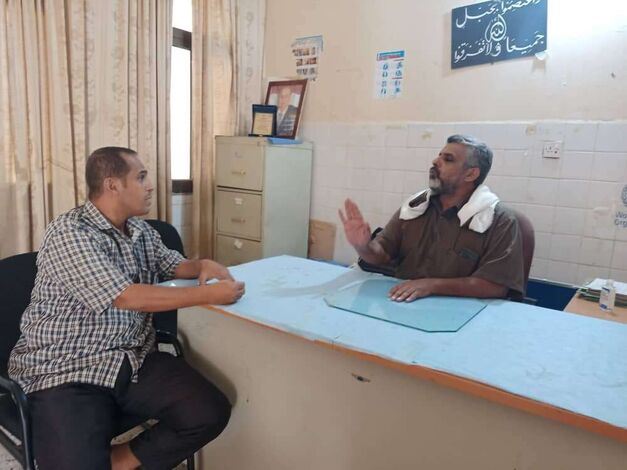 مدير عام مودية يقوم بزيارة لمكتب الصحة بالمديرية